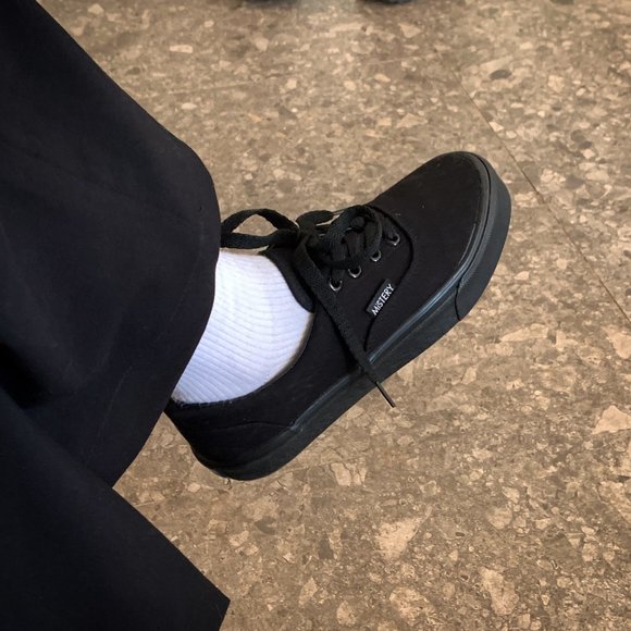 Black sneakers